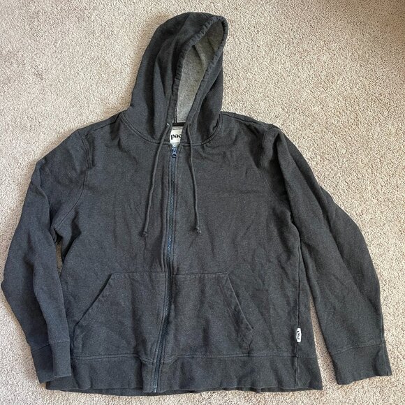 Pact Other - Pact 100% Organic Cotton Sustainable Minimalist Gray Full Zip Hoodie Mens XXL